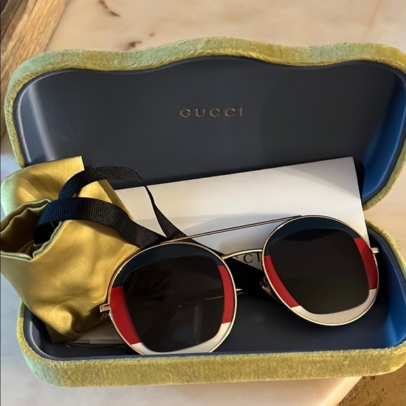 Gucci Accessories - Gucci Web Sunglasses